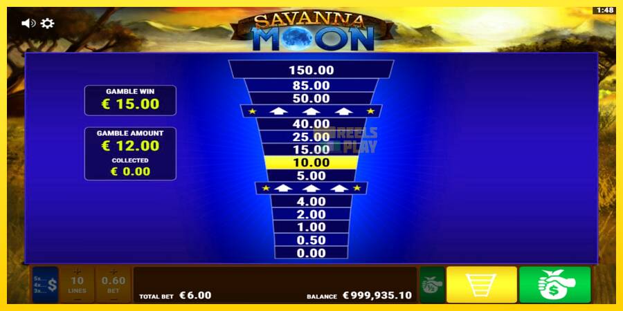 Сурет 4 ойын машинасы Savanna Moon