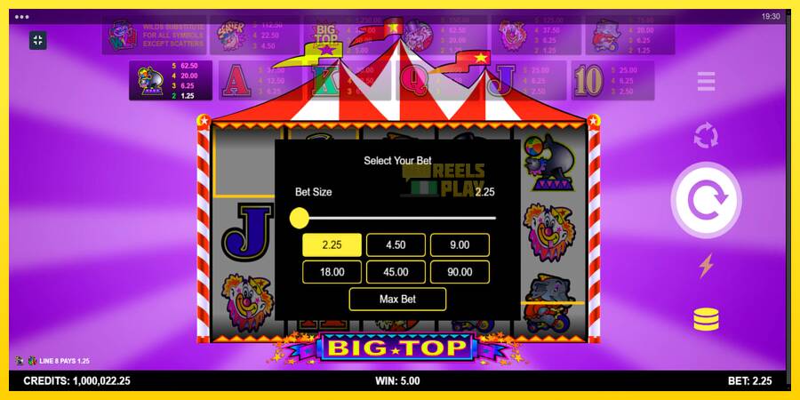 Сурет 10 ойын машинасы Big Top