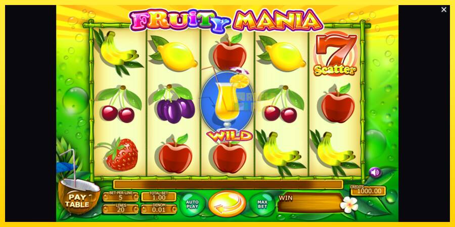 Сурет 1 ойын машинасы Fruity Mania