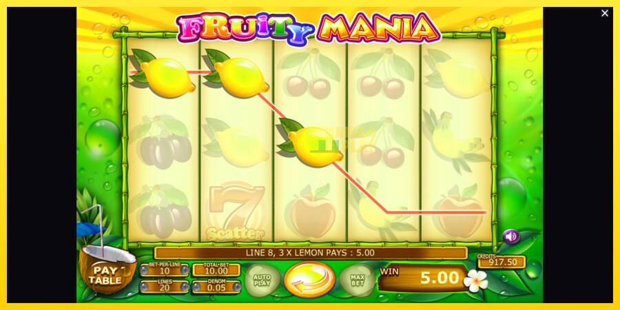 Сурет 3 ойын машинасы Fruity Mania