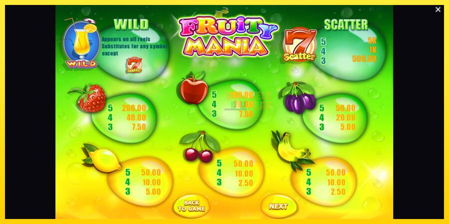 Сурет 6 ойын машинасы Fruity Mania