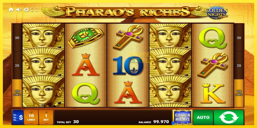 Сурет 2 ойын машинасы Pharaos Riches Golden Nights