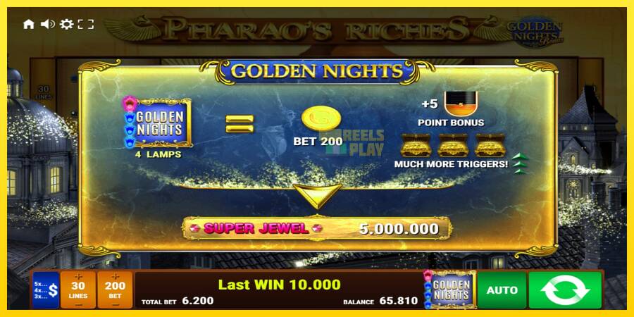 Сурет 7 ойын машинасы Pharaos Riches Golden Nights