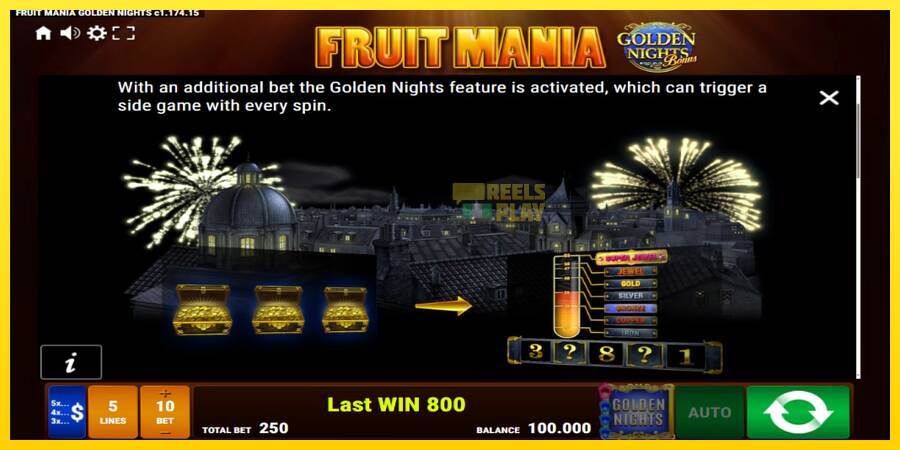 Сурет 5 ойын машинасы Fruit Mania Golden Nights