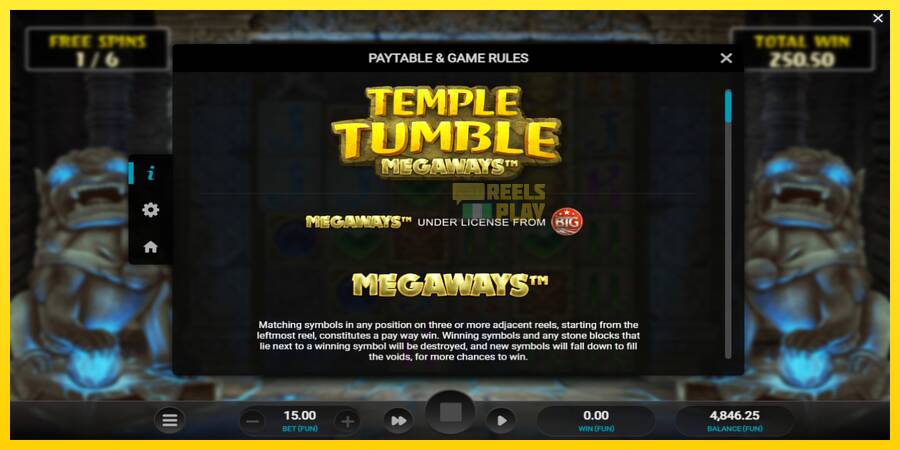 Сурет 6 ойын машинасы Temple Tumble