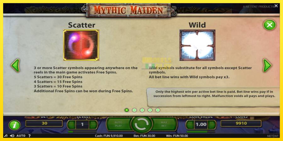 Сурет 5 ойын машинасы Mythic Maiden