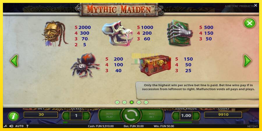 Сурет 6 ойын машинасы Mythic Maiden