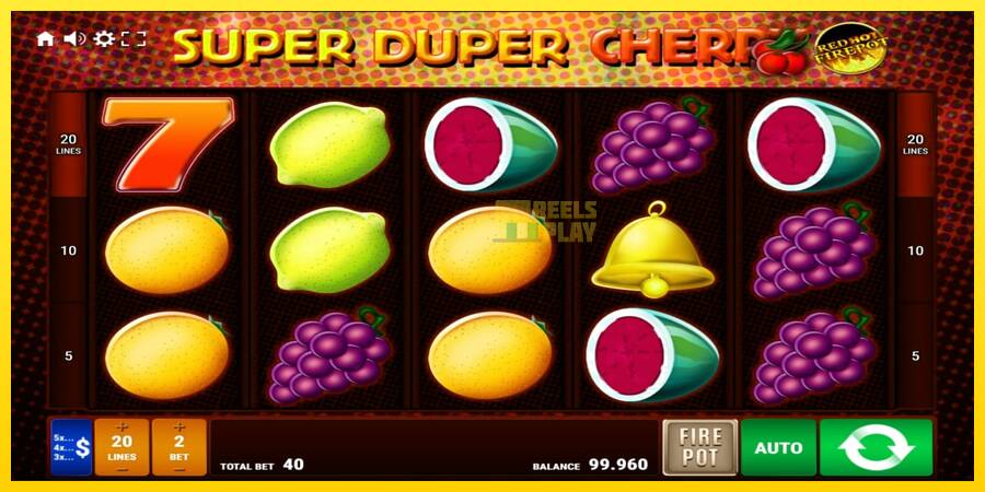 Сурет 1 ойын машинасы Super Duper Cherry Red Hot Firepot