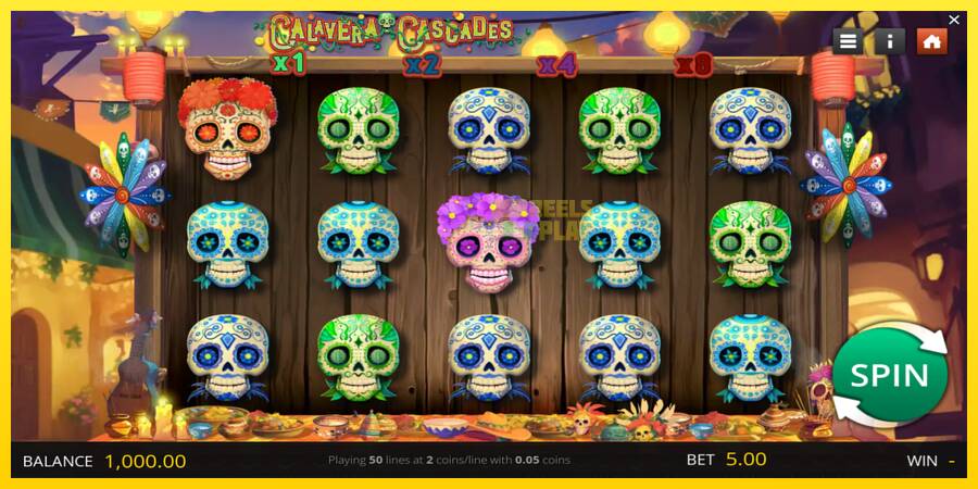 Сурет 1 ойын машинасы Calavera Cascades