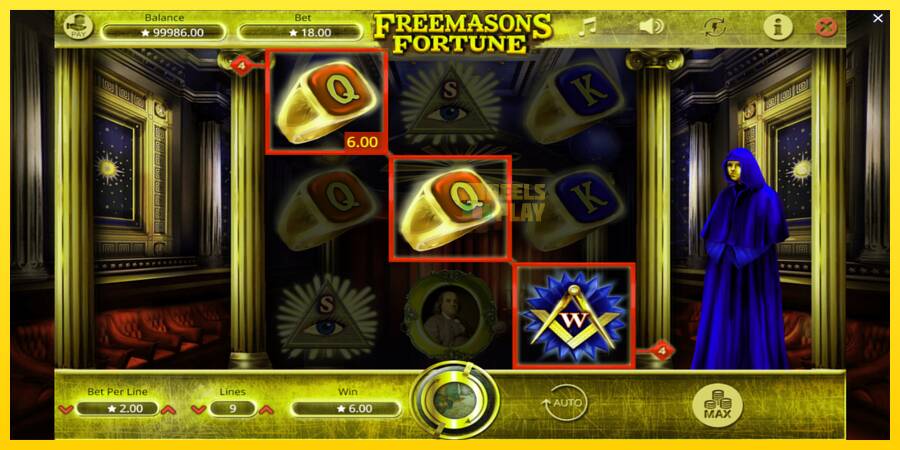 Сурет 3 ойын машинасы Freemasons Fortune