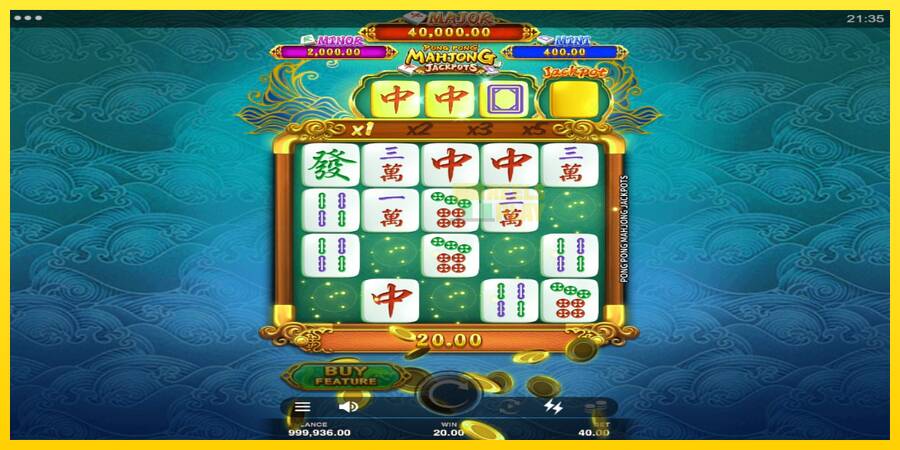 Сурет 3 ойын машинасы Pong Pong Mahjong Jackpots