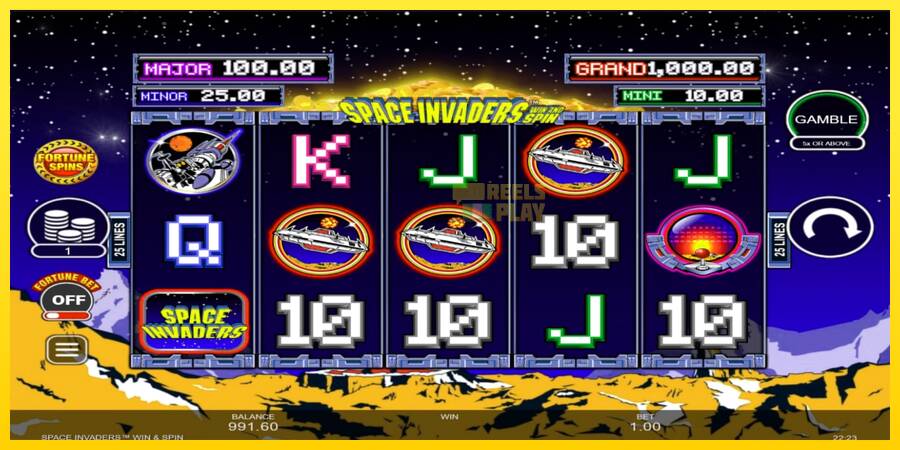 Сурет 2 ойын машинасы Space Invaders Win and Spin