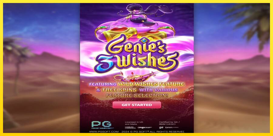 Сурет 1 ойын машинасы Genies 3 Wishes