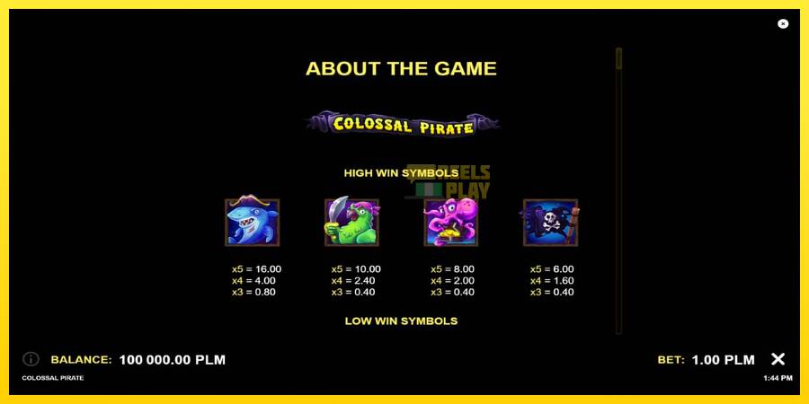 Сурет 7 ойын машинасы Colossal Pirate