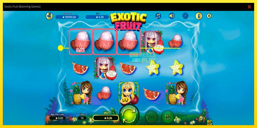 Сурет 4 ойын машинасы Exotic Fruit