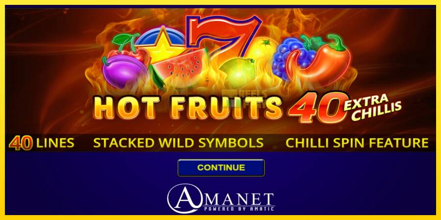 Сурет 1 ойын машинасы Hot Fruits 40 Extra Chillis