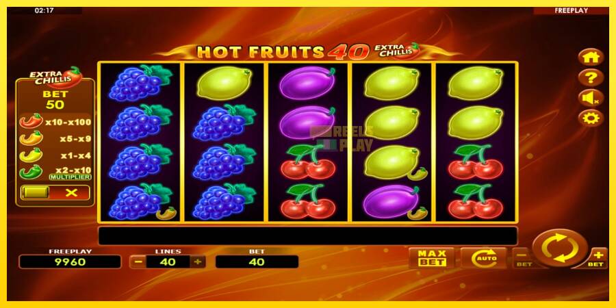 Сурет 2 ойын машинасы Hot Fruits 40 Extra Chillis