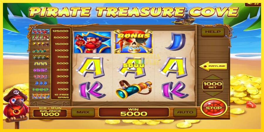 Сурет 2 ойын машинасы Pirate Treasure Cove 3x3