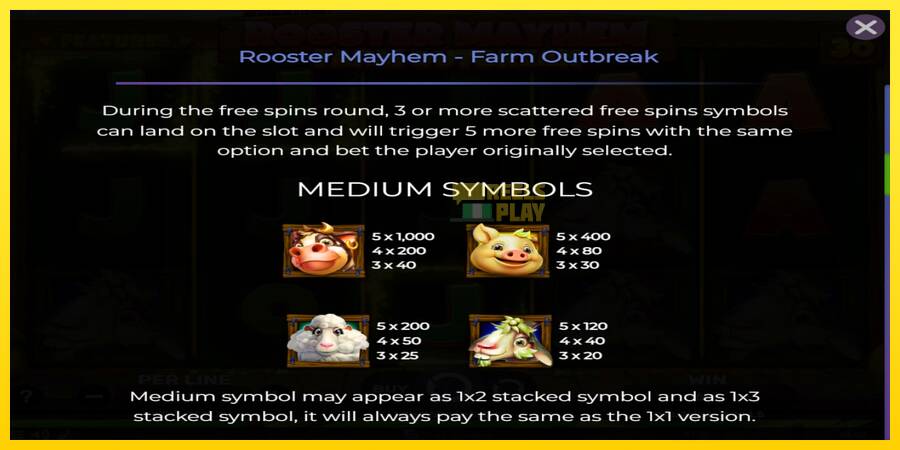 Сурет 5 ойын машинасы Rooster Mayhem Farm Outbreak