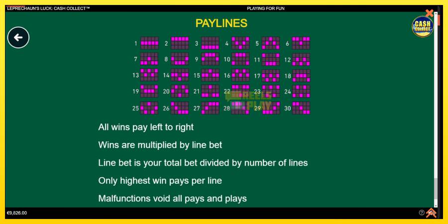 Сурет 7 ойын машинасы Leprechauns Luck Cash Collect Megaways PowerPlay Jackpot