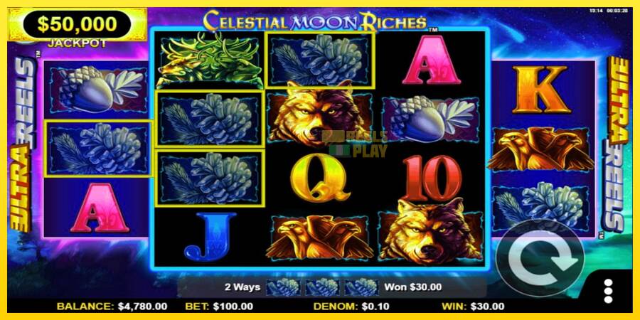 Сурет 4 ойын машинасы Celestial Moon Riches