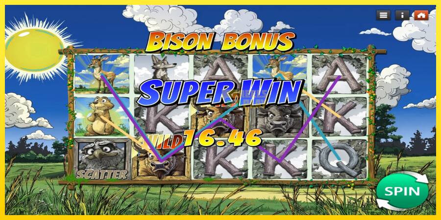 Сурет 3 ойын машинасы Bison Bonus