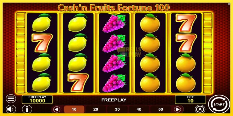 Сурет 1 ойын машинасы Cashn Fruits Fortune 100