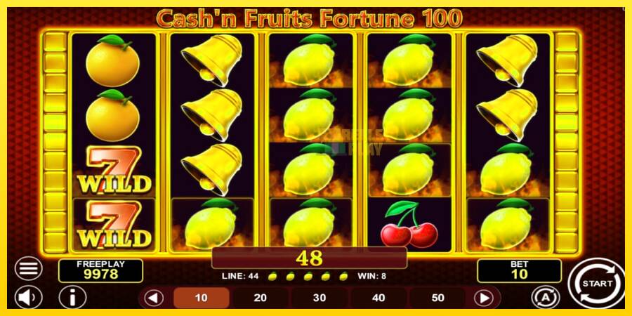 Сурет 2 ойын машинасы Cashn Fruits Fortune 100