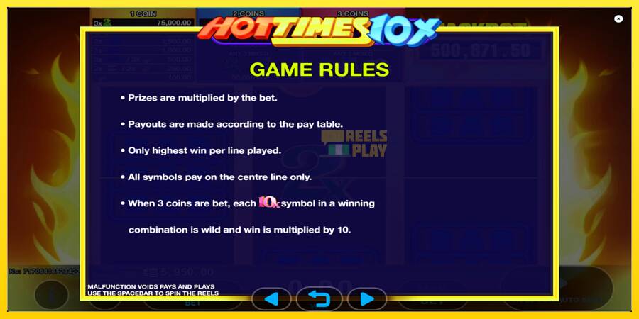 Сурет 6 ойын машинасы Hot Times 10x