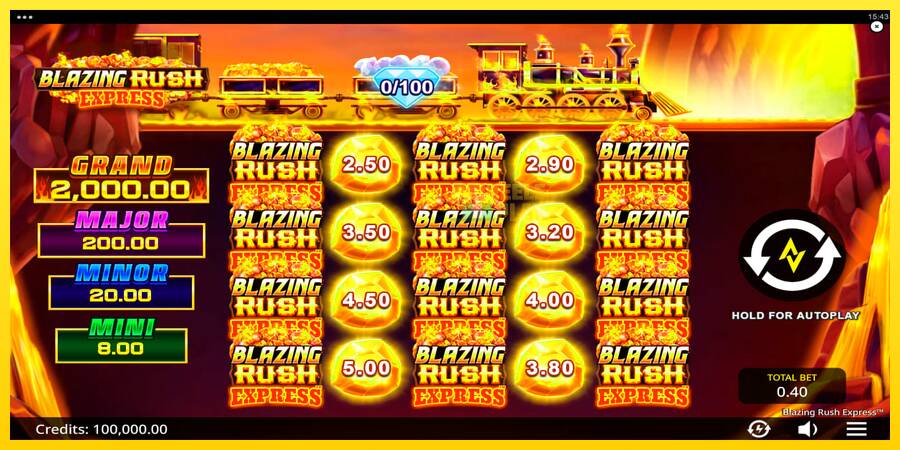 Сурет 1 ойын машинасы Blazing Rush Express