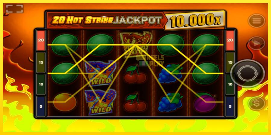 Сурет 3 ойын машинасы 20 Hot Strike Jackpot