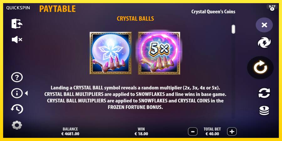 Сурет 6 ойын машинасы Crystal Queens Coins