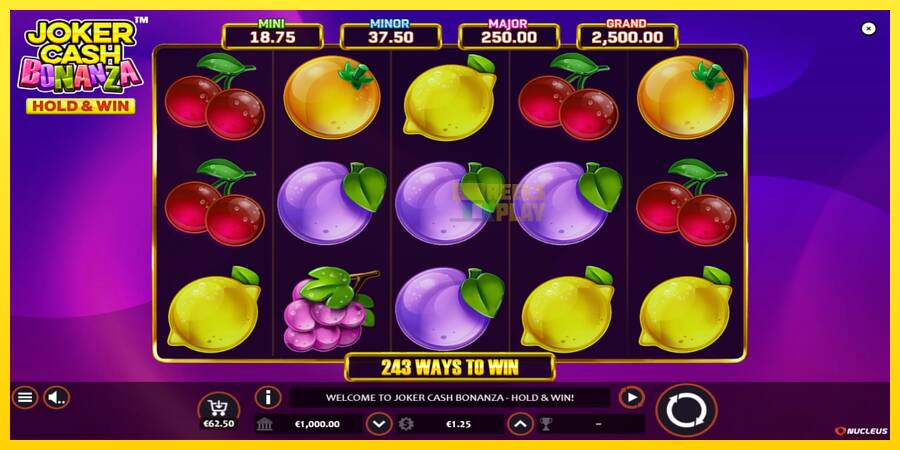 Сурет 1 ойын машинасы Joker Cash Bonanza - Hold & Win