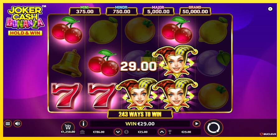 Сурет 4 ойын машинасы Joker Cash Bonanza - Hold & Win