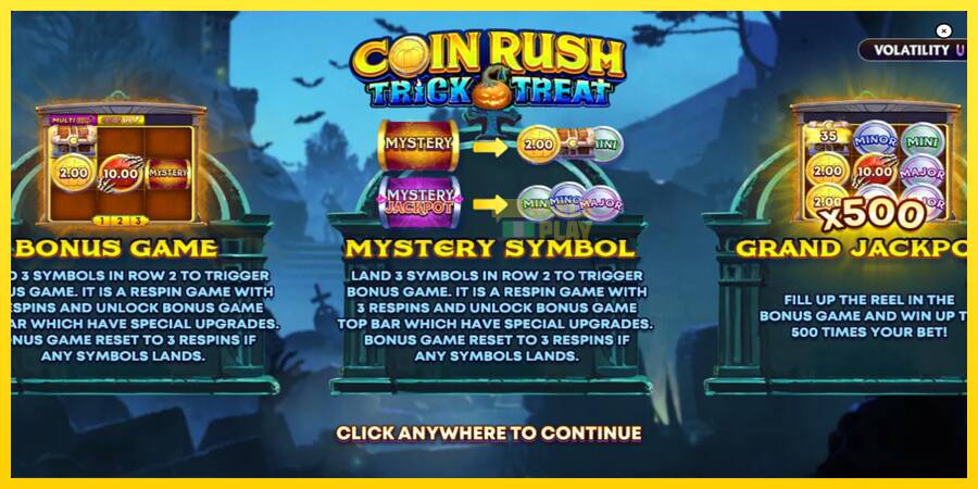 Сурет 1 ойын машинасы Coin Rush: Trick o Treat