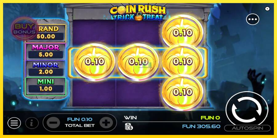 Сурет 3 ойын машинасы Coin Rush: Trick o Treat