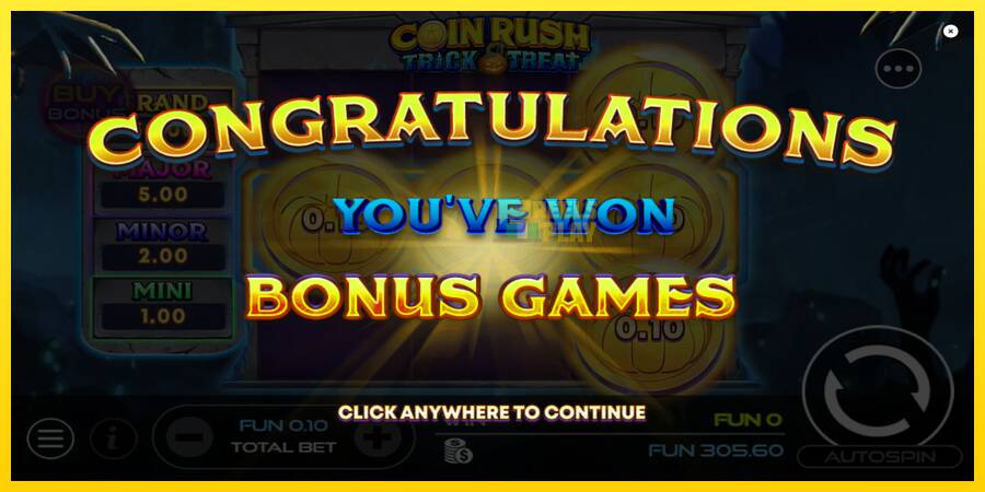 Сурет 4 ойын машинасы Coin Rush: Trick o Treat