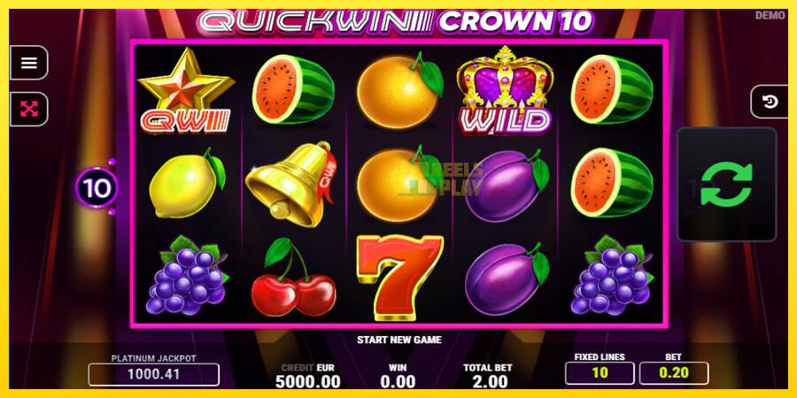 Сурет 1 ойын машинасы Quick Win Crown 10