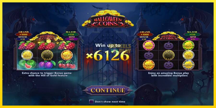 Сурет 1 ойын машинасы Halloween Coins Hold and Spin