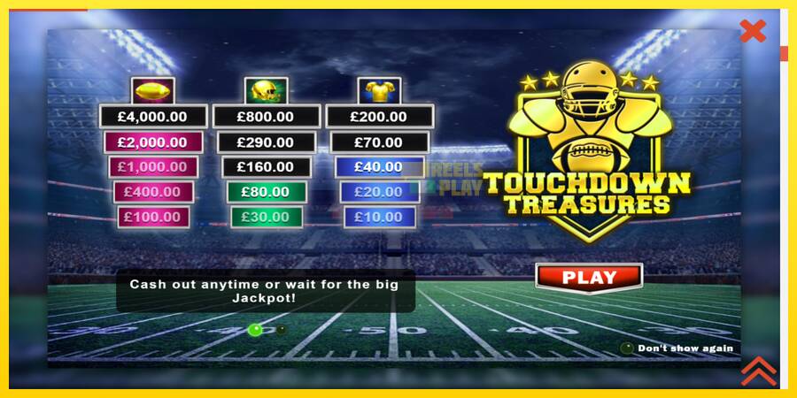 Сурет 1 ойын машинасы Touchdown Treasures