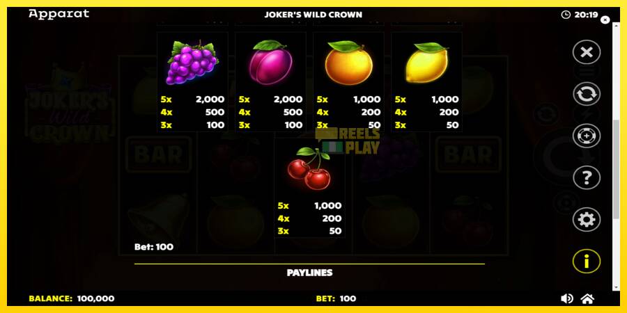 Сурет 6 ойын машинасы Jokers Wild Crown Diamond Treasures