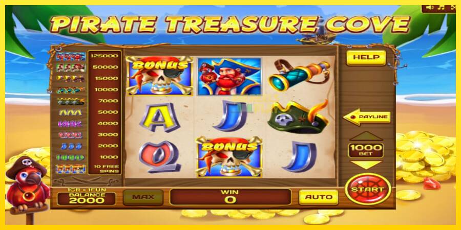 Сурет 4 ойын машинасы Pirate Treasure Cove Pull Tabs