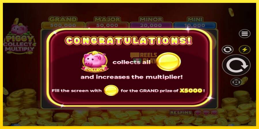 Сурет 3 ойын машинасы Piggy Collect & Multiply