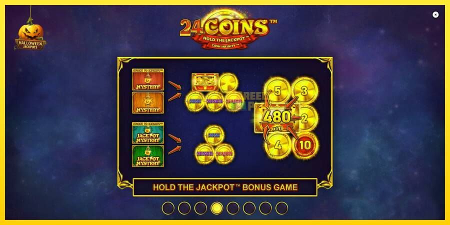 Сурет 1 ойын машинасы 24 Coins Halloween Jackpots