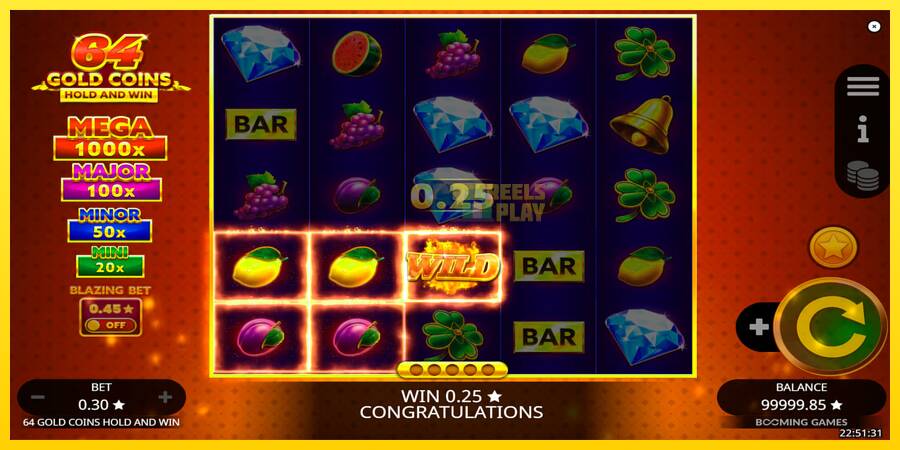 Сурет 4 ойын машинасы 64 Gold Coins Hold and Win