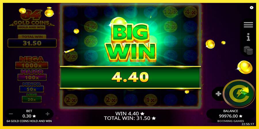 Сурет 7 ойын машинасы 64 Gold Coins Hold and Win