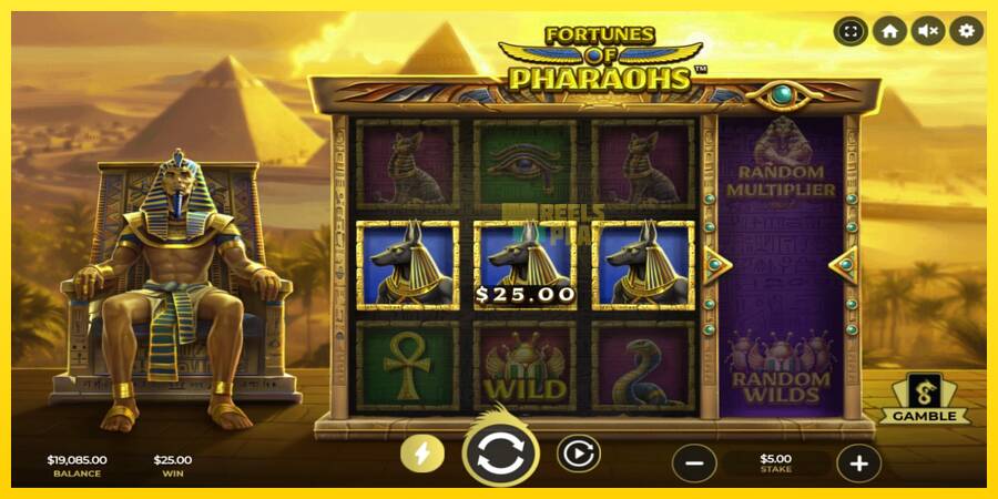 Сурет 3 ойын машинасы Fortunes of Pharaohs