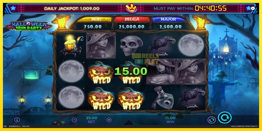 Сурет 5 ойын машинасы Halloween Spin Party