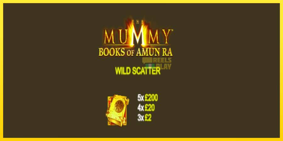 Сурет 5 ойын машинасы The Mummy Books of Amun Ra