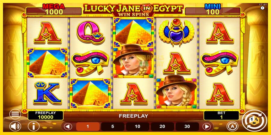 Сурет 1 ойын машинасы Lucky Jane in Egypt Win Spins